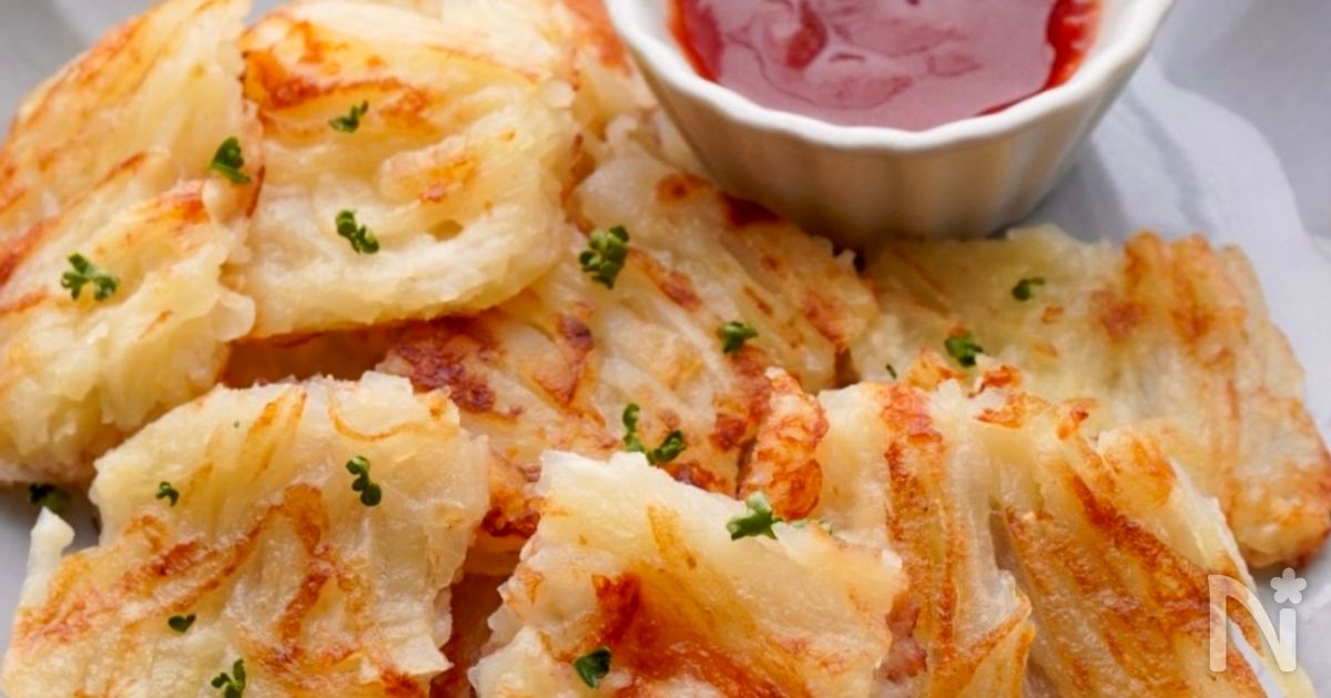 材料2つ！取り合いになるじゃがいもとチーズのガレット