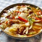 【豚バラあんかけ】食材３つで作る一品大満足メニュー
