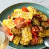 とうもろこしと夏野菜のガーリックペッパーマリネ