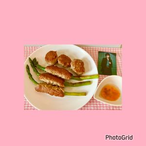 ずみ🍓の作ってみた!投稿(【食べ応え◎アスパラの甘辛豚つくね】ご飯が進む味！)