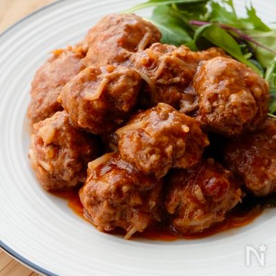 【レンジで簡単♪もやし入りコロコロハンバーグ】包丁いらず!