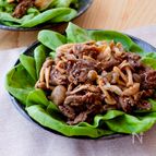 【簡単♪牛肉ときのこの韓国風ピリ辛炒め】