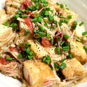みー助の作ってみた!投稿(とろ〜り美味しい♪きのこ厚揚げのとろ煮)