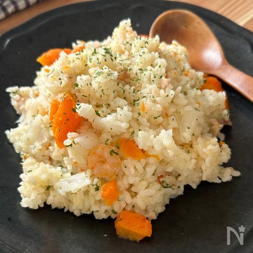 【炊き込みピラフ】野菜丸ごとドンッ！旨みぎっしり栄養満点♩