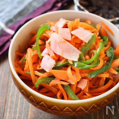 【冷凍作り置き】レンジで簡単！美味すぎ！にんじんナポリタン