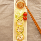 小さな、ひとくちサイズの冷やし中華♪