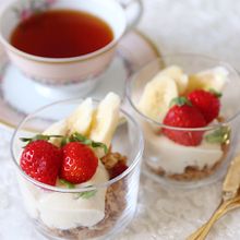 お豆腐クリームパフェ