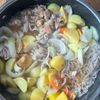 【これはやみつき♡︎豚こまの塩バタ肉じゃが】時短節約レシピの工程2