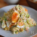 キャベツとツナの豆腐クリームサラダ
