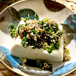 michuの作ってみた!投稿(梅としらすの薬味たっぷり冷奴)