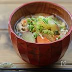 ほろっと甘いサツマイモ入り♪我が家の豚汁