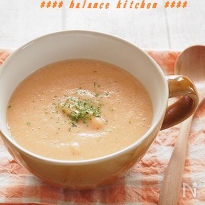 子ども大好き。春にんじんと新玉ねぎのポタージュ