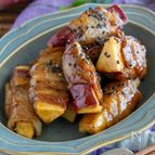 甘じょっぱくてうまっ♡ごはんが進む【さつまいもの肉巻き】