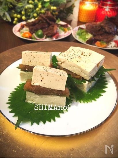 和イタリアン♪明太子と豆腐のミルフィーユ冷奴