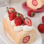 ヨーグルトクリームでさっぱり米粉ロールケーキ