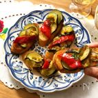 野菜が甘い！ズッキーニとパプリカのスカペーチェ