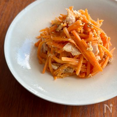 常備菜におすすめ＊【ツナ入り和風仕立てのキャロットラペ】