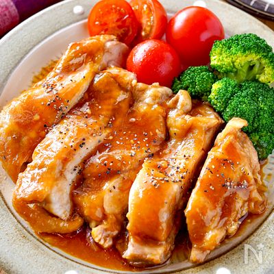 【レンチン！照り焼きチキン】あっという間に1品完成♪