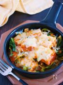 フライパンに重ねて10分♪『厚揚げ de チーズタッカルビ』