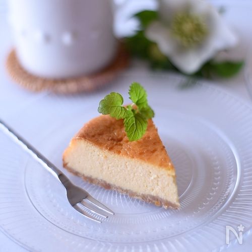 チーズケーキ🍳混ぜて焼だけBaked Cheesecake