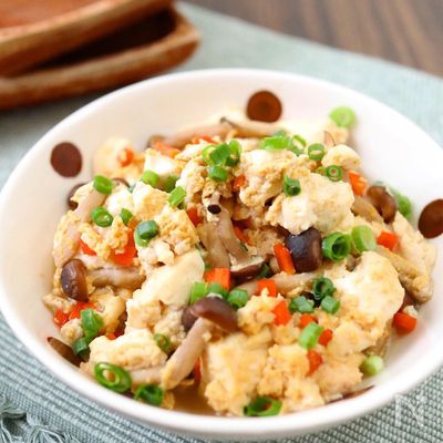 レンジで5分！【炒り豆腐】豆腐水切り不要♩