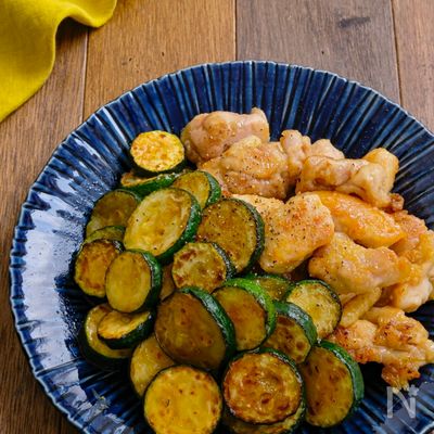 ズッキーニと鶏肉の和風マリネ