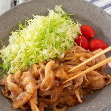 りんごが決めて！我が家のしょうが焼き