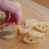 さっぱりレモンのれんこんエビマヨの工程2