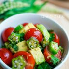 美肌サラダ♪『夏野菜の青じそねばねばサラダ♪』