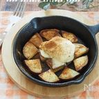 子どもの健康おやつ　焼きさつまいものアイスクリームのせ