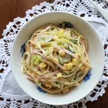 キャベツ入り！オイマヨポンのスパゲティーサラダ