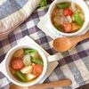 【春野菜の優しい味】春野菜とミニトマトのコンソメスープ