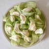 モッツァレラチーズのザーサイ薬味サラダの工程3