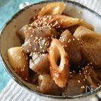 こんにゃくと竹輪の鶏だし照り焼き【作り置き】