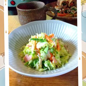 チョロリスの作ってみた!投稿(我が家の【コールスローサラダ】お箸が止まらない♡)