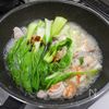 海老と豚肉のとろーりチンゲン菜炒めの工程4