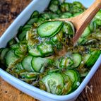 【夏野菜のねばねばぶっかけ】味付けめかぶで💕