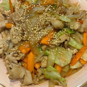 くだもの大好き🧡の作ってみた!投稿(豚肉とたっぷり野菜のごま味噌炒め)