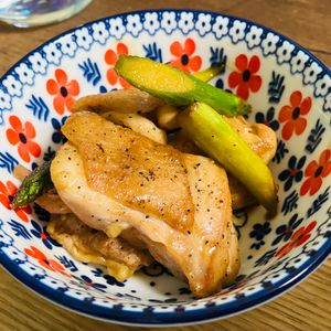 891267の作ってみた!投稿(佐賀県産アスパラガスと鶏肉のバター醤油炒め)