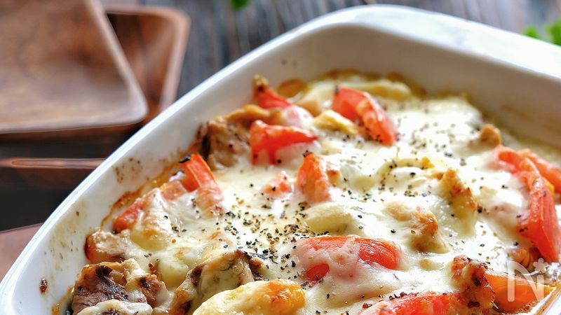 簡単 サバ缶とゆで卵とトマトのハニーマスタードマヨグラタン By 松山絵美 レシピサイト Nadia ナディア プロの料理家のおいしいレシピ