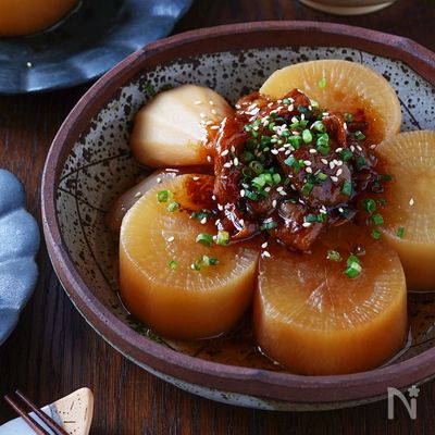 3度おいしい!しっかり甘辛仕立て♪スタミナ豚バラ大根