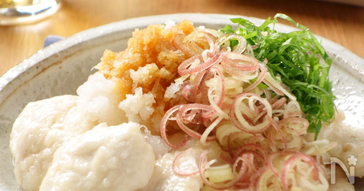 薬味たっぷり鶏むね肉の冷しゃぶ