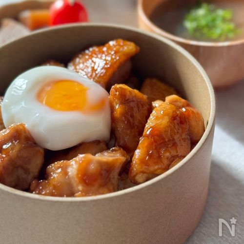 10分で完成！【温玉てりやき丼】