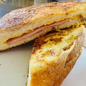 ma_miiの作ってみた!投稿(甘じょっぱ系フレンチトースト＊チーズとろけるモンティクリスト)