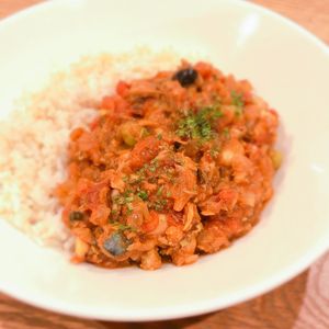 ミルクの作ってみた!投稿(【お豆とサバ缶のトマトこうじカレー】魚臭くない♪高タンパク☆)