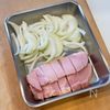 【簡単で美味しい】ハムたま甘辛丼の工程1