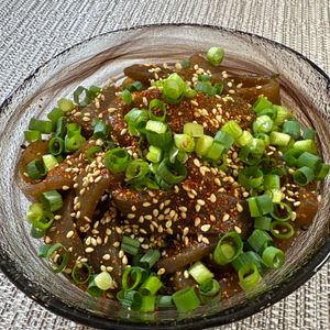楽ラク手抜キッチン🐶🐾の作ってみた!投稿(レンチンで簡単♪【こんにゃくのピリ辛煮】)