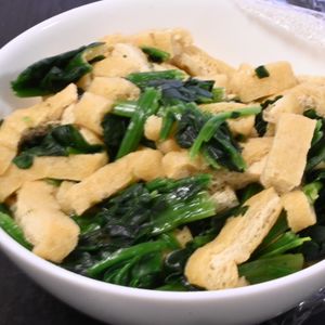 こざかなの作ってみた!投稿(【ほうれん草と油揚げのおひたし】レンジ&冷凍ほうれん草で時短)