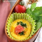 サラダスティックのカップオムレツ