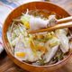味付け１つ！巻いて食べる『豚バラと千切り野菜のだし汁』